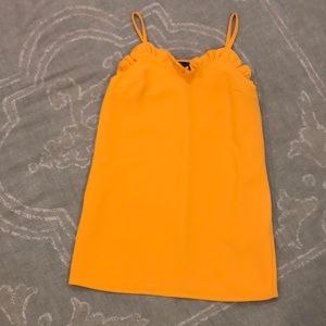 Top Shop Bardot Yellow Mini Box Dress